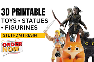 create a 3d printable toy, statue, figurine or character model for stl