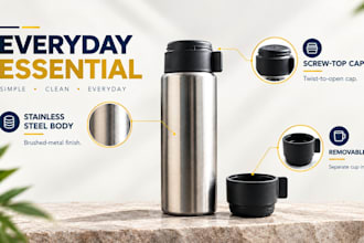 design amazon listing images and infographics