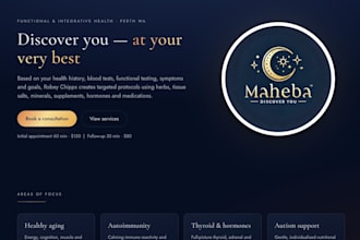 create a portfolio style website to showcase your talent