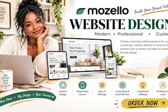 build mozello consulting creative professional lifestyle local service website