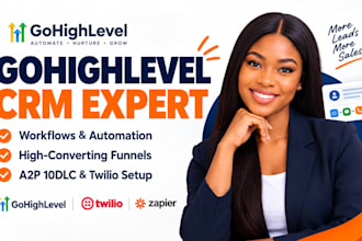 be your gohighlevel expert for ghl automation and sales funnel setup