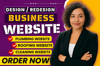 design plumbing website, contractor, hvac, roofing, or construction website