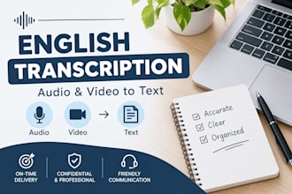 transcribe english audio and video accurately