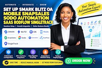 set up smark blitz oa mobile snapsales sodo automation saas rodflow singletrack