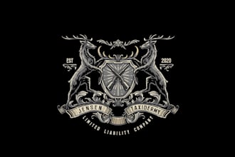design outstanding coat of arms logo for you
