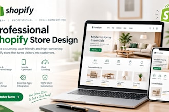 design a custom shopify store template