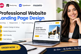 build yola readymag typedream mozello website landing page