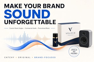produce a catchy custom brand jingle and commercial audio for your brand