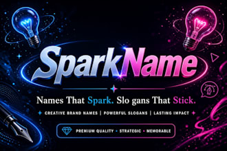 create unique business names and catchy slogans