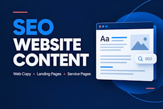 write SEO website content and web copy