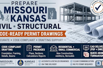prepare structural design and permit drawing plans