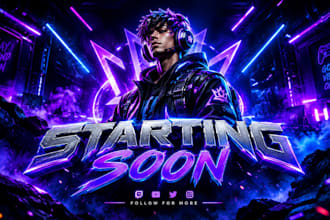 design twitch logo ,twitch stream overlay ,animated overlay , screens