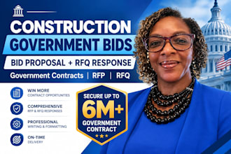 write construction government contract bid proposal and rfq response