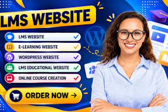 build lms educational website online course website education, elearning website