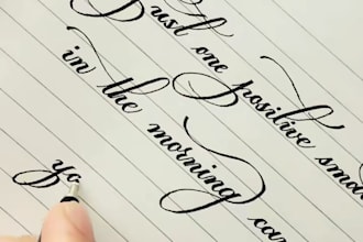create aesthetic hand writing