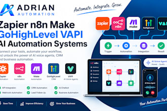 build zapier automation n8n automation make automation gohighlevel vapi ai