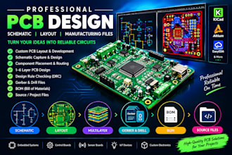 design custom pcb, schematic and circuit board layout