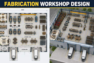 design metal fabrication workshop architecture equipment layout facility plans