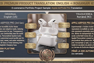 translate english to romanian for ecommerce and apps