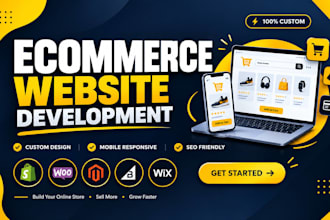 create an ecommerce website, online webshop, online store, shopify store setup