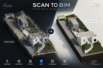 scan to bim in revit from point cloud, matterport and laser scans