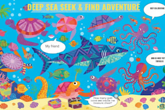 create watercolor hidden object illustrations for kids story book amazon kdp