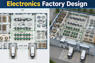 design electronics factory architecture production layout industrial facility