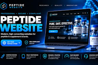 peptide website peptide store research peptide fda compliant wordpress website
