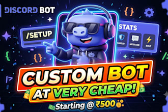 make a custom discord server setup with custom bot for you