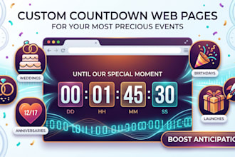 create a custom countdown timer website for your special event
