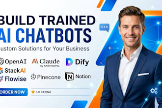 build trained ai chatbots openai claude dify stackai flowise pinecone notion