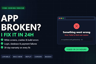 fix vibe coding bugs in your lovable, bolt, replit or cursor ai app