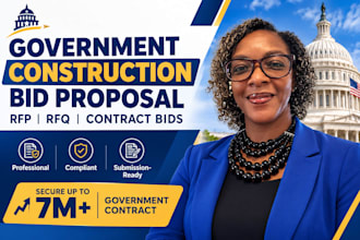 write winning construction bid proposal for government contracts
