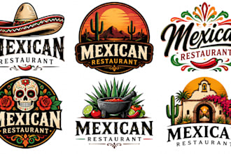 design a professional, taco, food, or mexican cuisine mexican restaurant logo