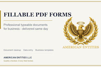 create professional fillable PDF forms for your business
