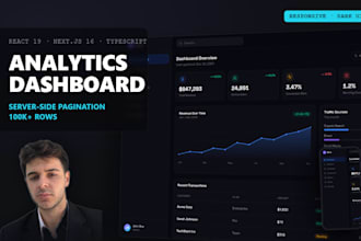 build a react analytics dashboard with interactive charts and tables