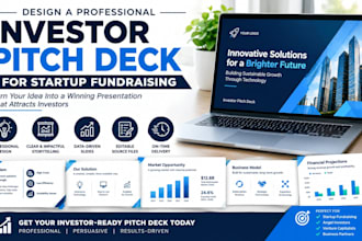 design a professional investor pitch deck for startup fundraising