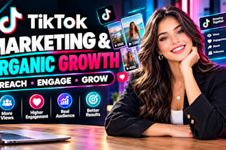 do organic tiktok promotion, marketing, tiktok audience engagement and growth