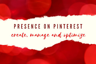 be your pinterest marketing manager for organic growth and SEO