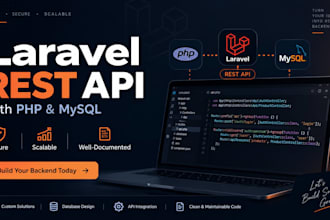 develop a laravel rest API with PHP and mysql