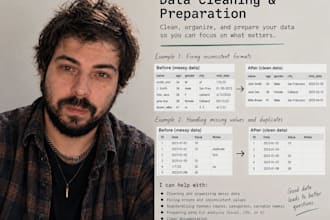 clean and organize your dataset for analysis