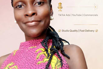record warm british female voice over for tiktok and reels ad
