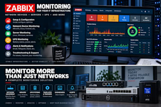 onfigure zabbix monitoring for network devices, servers and ups
