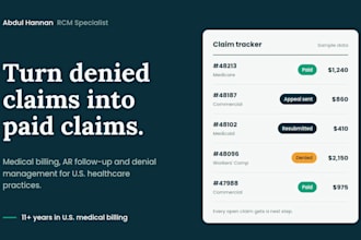 manage your rcm, claims, payment posting and ar recovery
