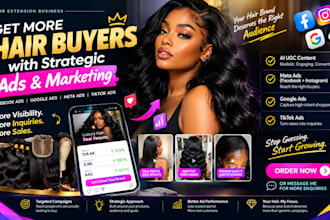 hair extension hair store marketing hair extension leads facebook ads google ads