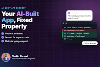 fix bugs in your ai generated or vibe coded nextjs or react app