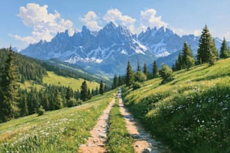 landscape oil painting art