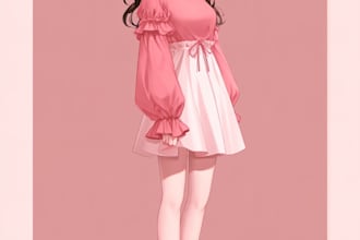 create anime character an illustration