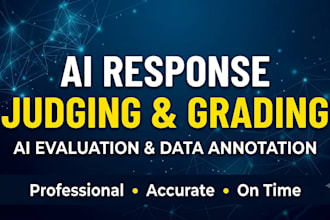 do ai response judging, grading and data annotation tasks