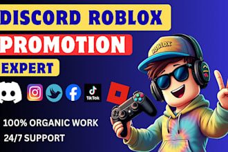 roblox game promotion, server, discord advertising, targeted social campaigns